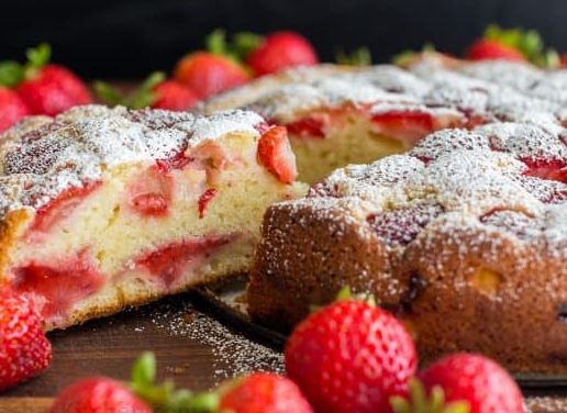 Recette : Gâteau aux fraises