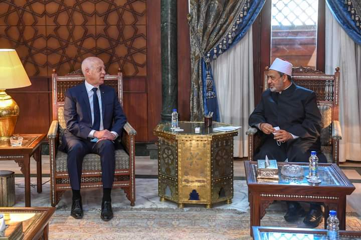 Egypte : Kais Saied rencontre le Cheikh d’Al-Azhar