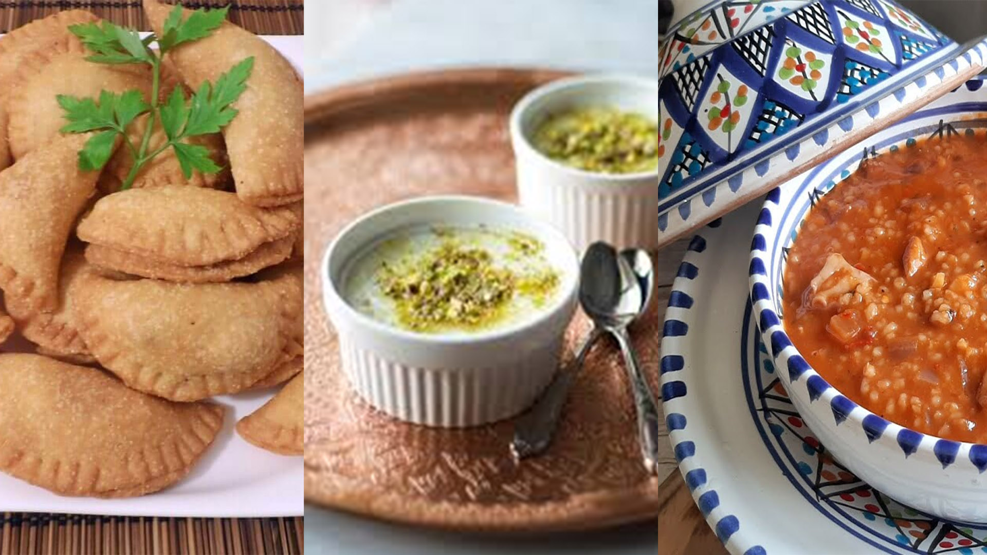 Idée menu Ramadan :  Soupe d’orge aux poulpes, Brik danouni, Mhalbiya