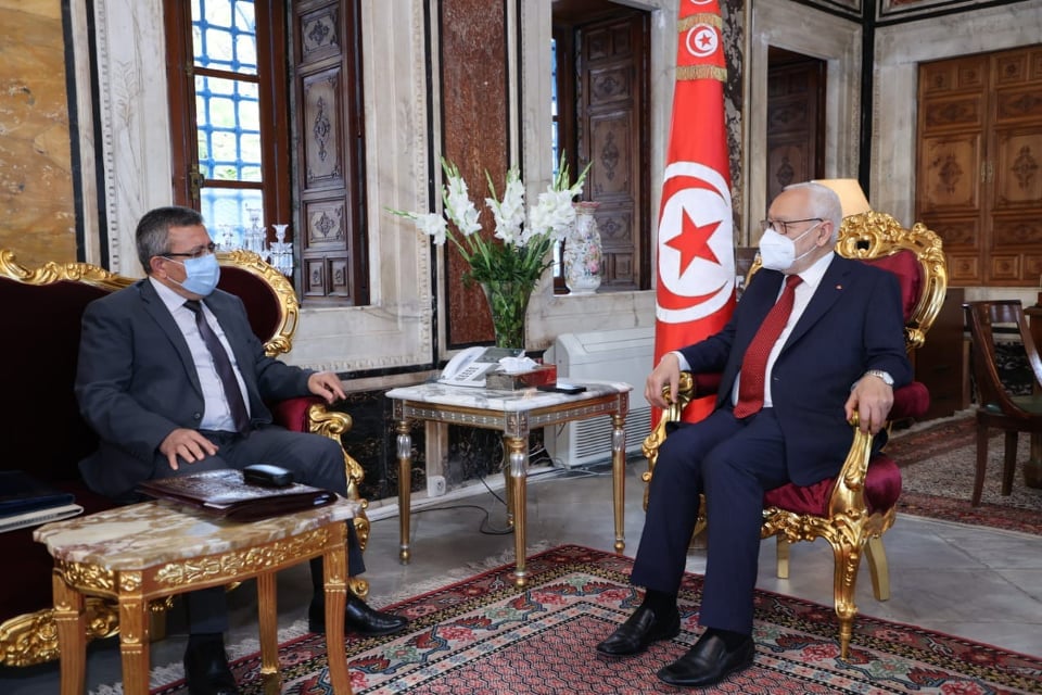 Tunisie-ARP : Rached Ghannouchi reçoit Kamel Doukh