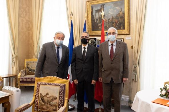 France [PHOTOS] : Le Président du Sénat reçoit l’Ambassadeur de Tunisie en France