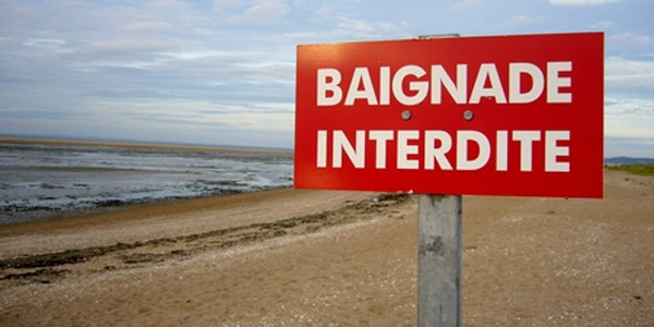 Mer très agitée: Interdiction de baignade ce dimanche
