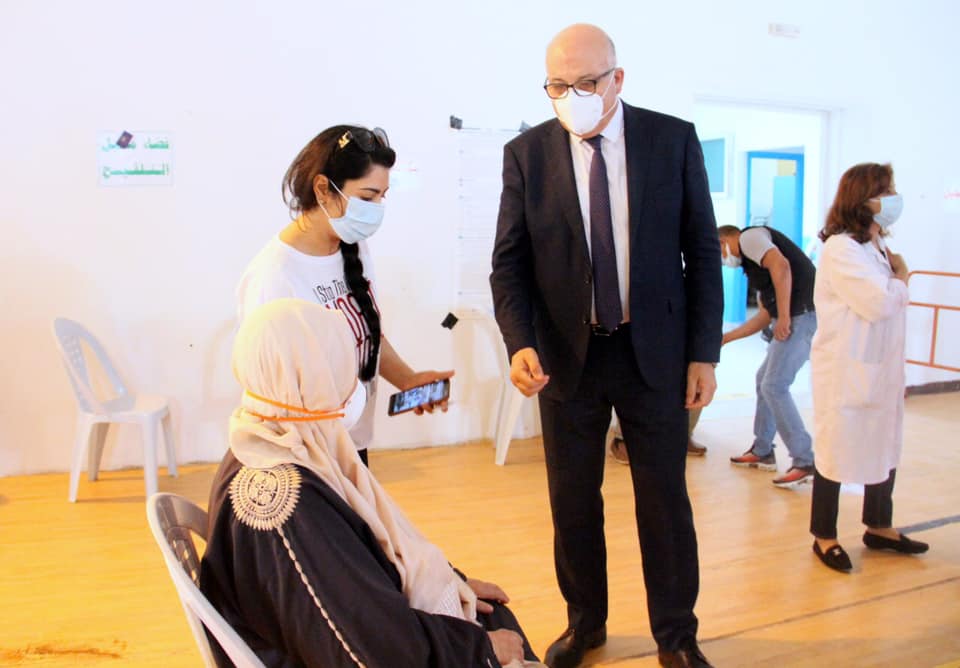 Tunisie: Le ministre de la Santé en visite au centre de vaccination à El Mnihla