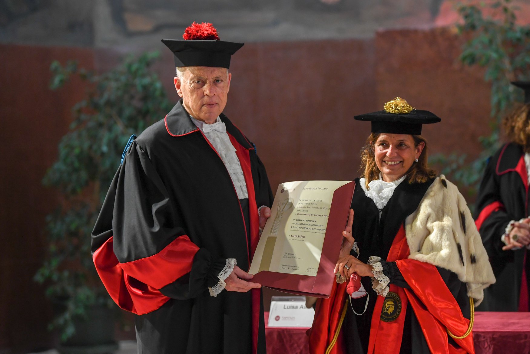Tunisie-Visite de Kais Saied en Italie: Le Chef d’Etat reçoit un doctorat honoris causa [Photos]