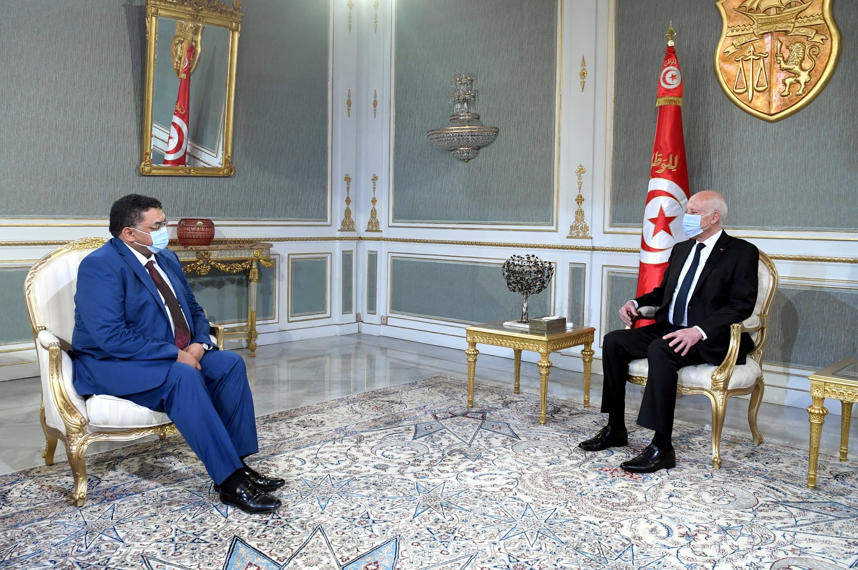 Tunisie : Kais Saied reçoit Lotfi Zitoun