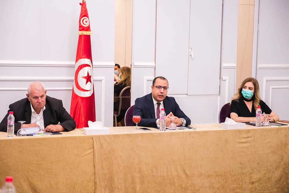 Tunisie: Hichem Mechichi s’entretient avec les dirigeants des blocs soutenant le gouvernement