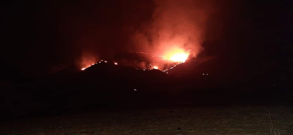 Beja-Amdoun: Un gigantesque incendie s’est déclaré à Djebel Saffeya