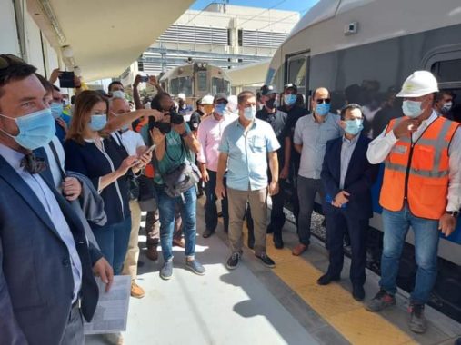 Tunisie [Photos] : Départ du premier train à grande vitesse à Tunis