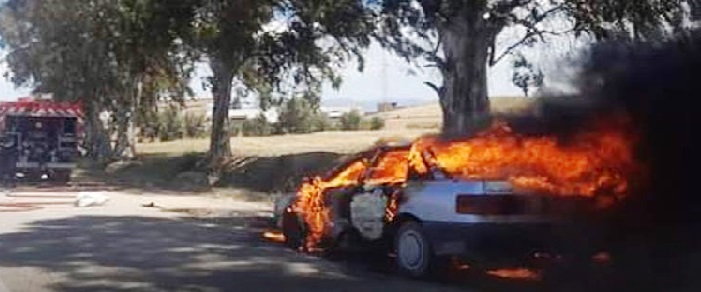 Tunisie – Bir Lahfay : Ils l’ont roué de coups, avant de lui tirer dessus et de la brûler dans sa voiture !