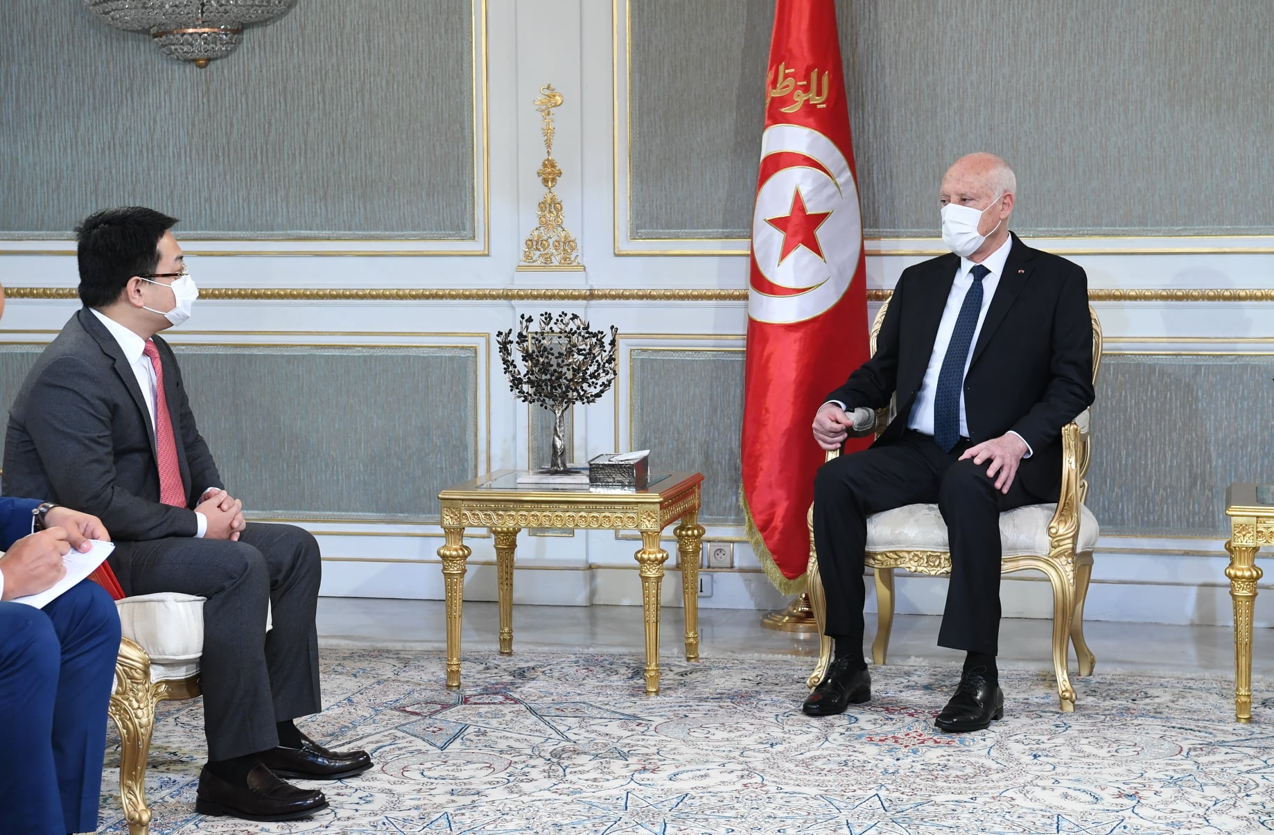 Tunisie: Kais Saied reçoit le président de Huawei en Afrique du Nord