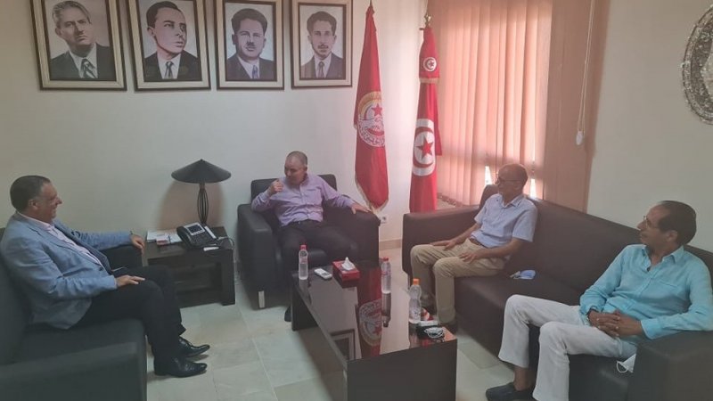 Tunisie: Noureddine Taboubi reçoit une délégation du Courant démocrate