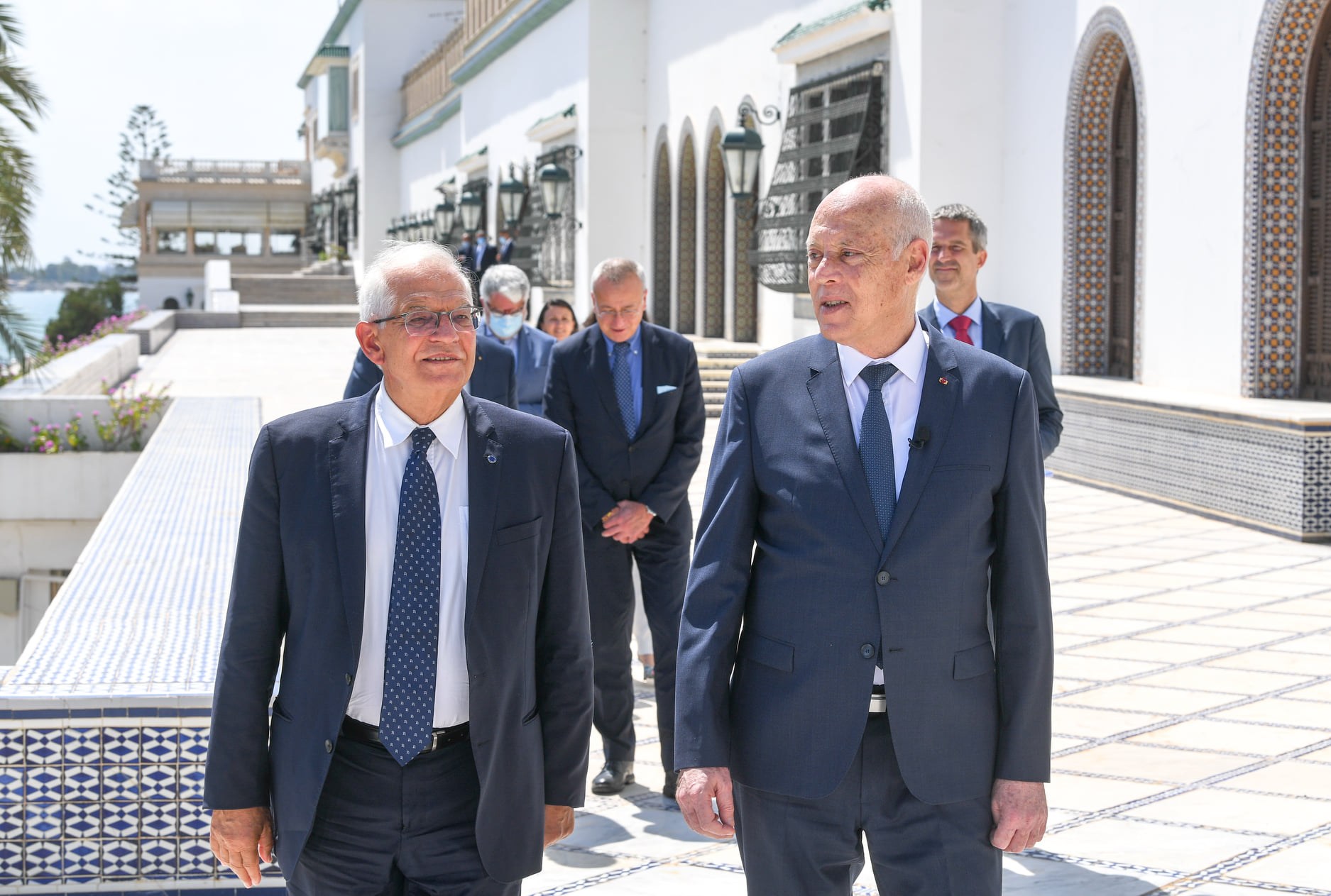 Kais Saied reçoit le Chef de la diplomatie europénne Josep Borell