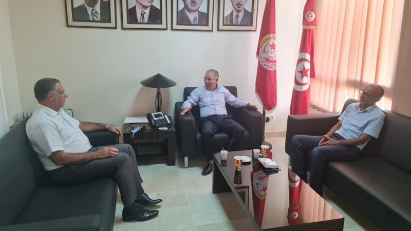 Tunisie: Noureddine Taboubi s’entretient avec les dirigeants du Courant démocrate