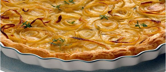 Recette : Tarte aux oignons