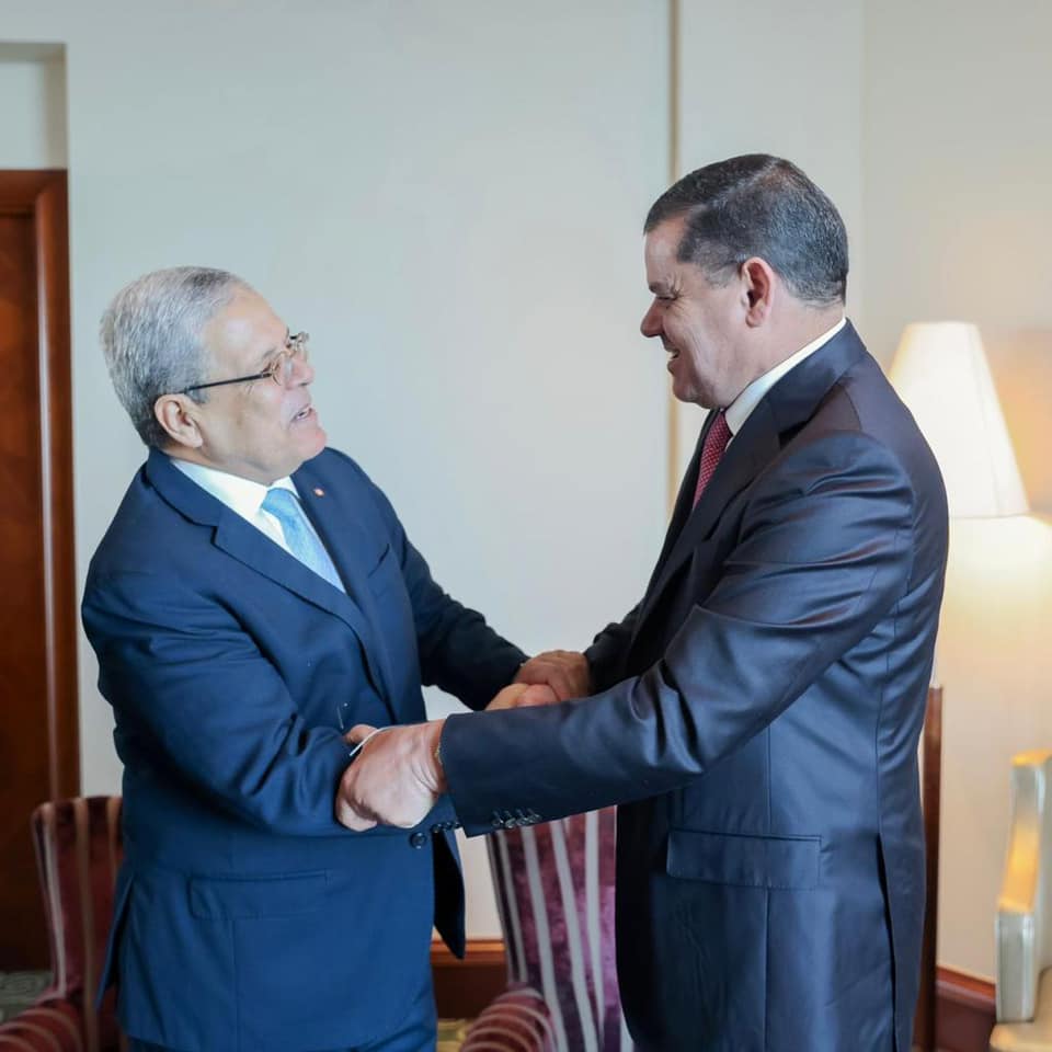 La coopération bilatérale entre la Tunisie et la Libye objet d’une rencontre entre Othman Jerandi et Abdelhamid Dbeibah