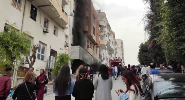 Tunisie – Incendie dans un parking sous terrain à la Cité Ennasr