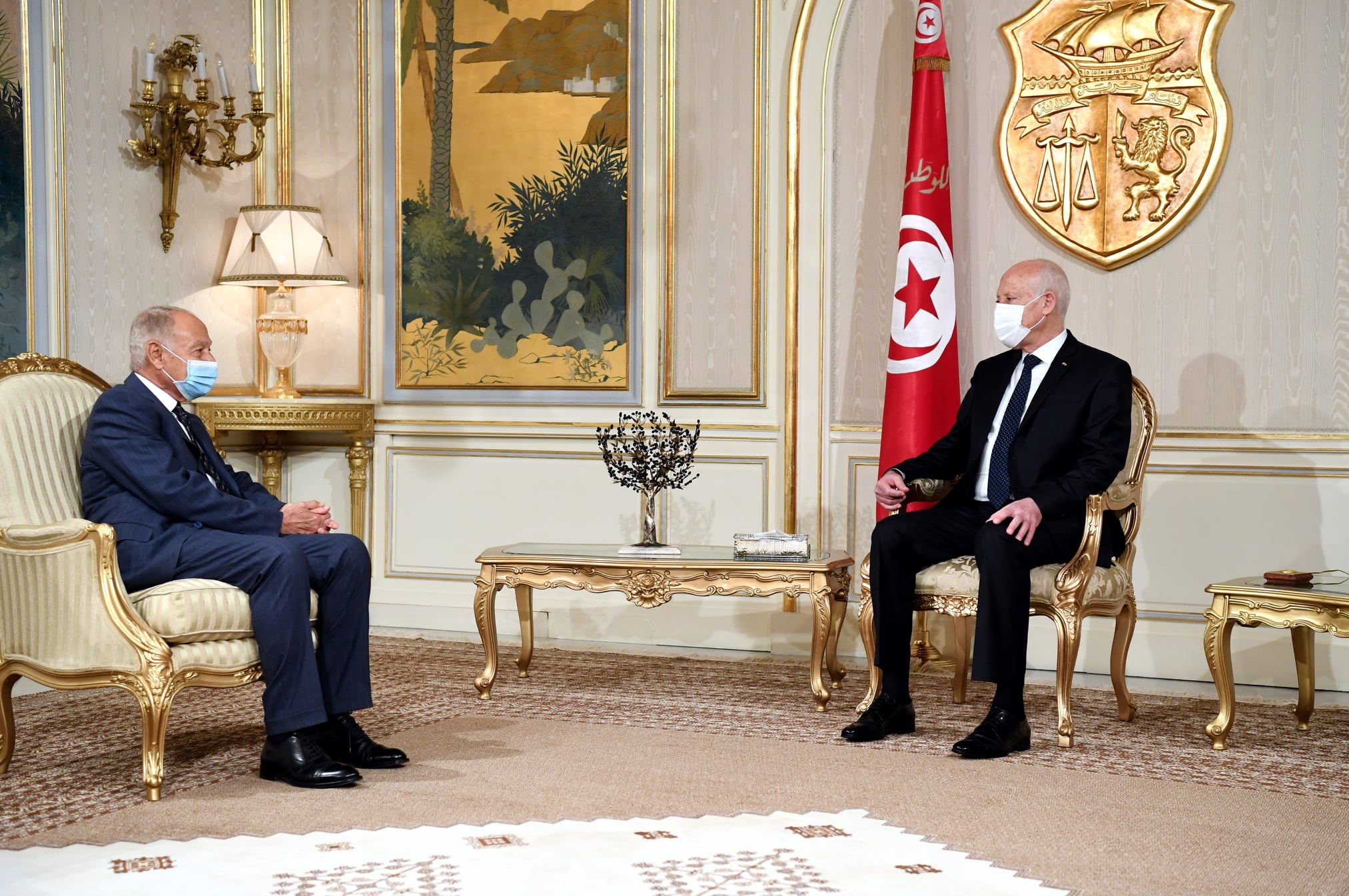Saïed salue les positions du Secrétaire Général de la Ligue des Etats arabes