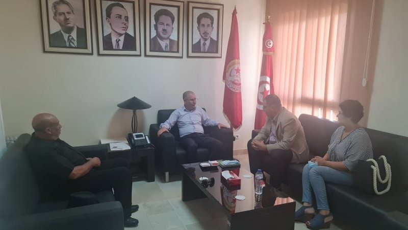Noureddine Taboubi reçoit une délégation du Parti socialiste