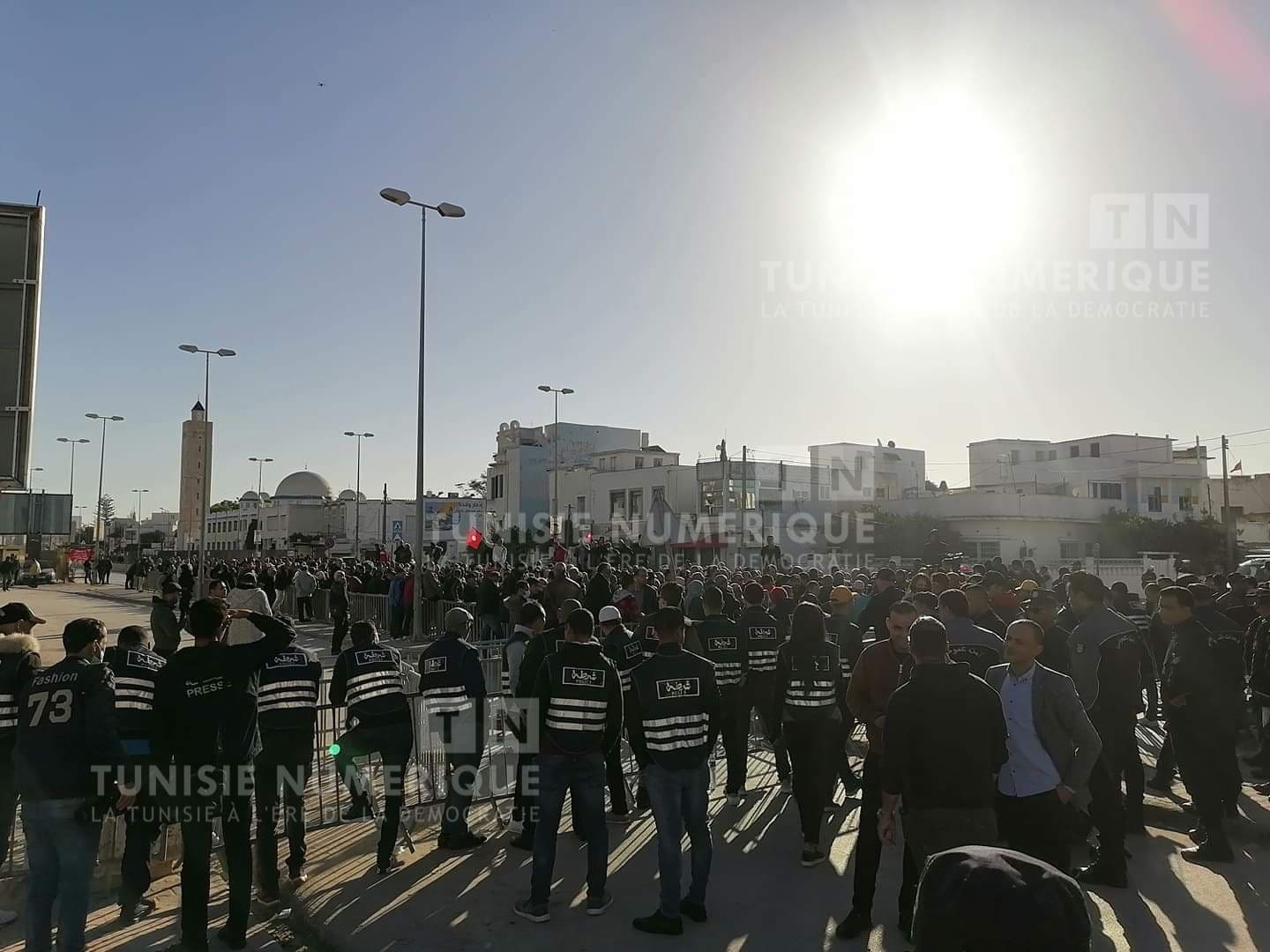 Bardo: Environ 1000 manifestants vers 9h30