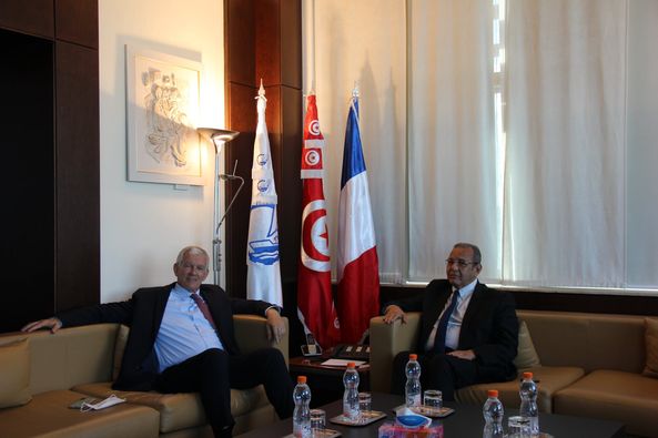 Samir Majoul reçoit l’ambassadeur de France en Tunisie