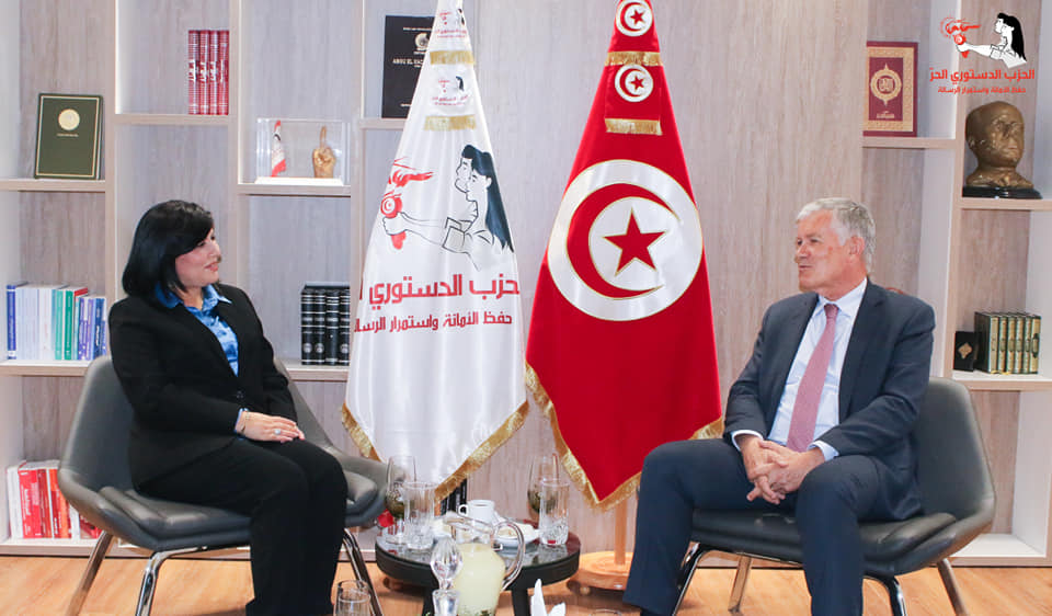 Abir Moussi et l’ambassadeur de France évoquent les grands dossiers