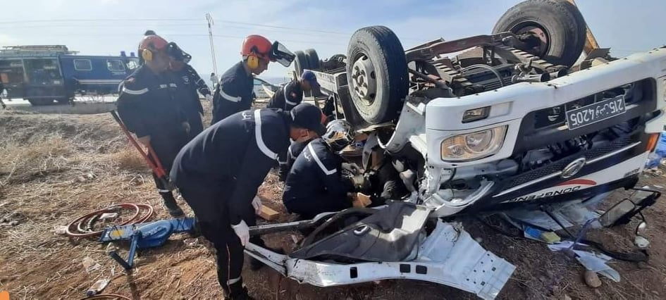 5 décès dans un accident de la route à Béja