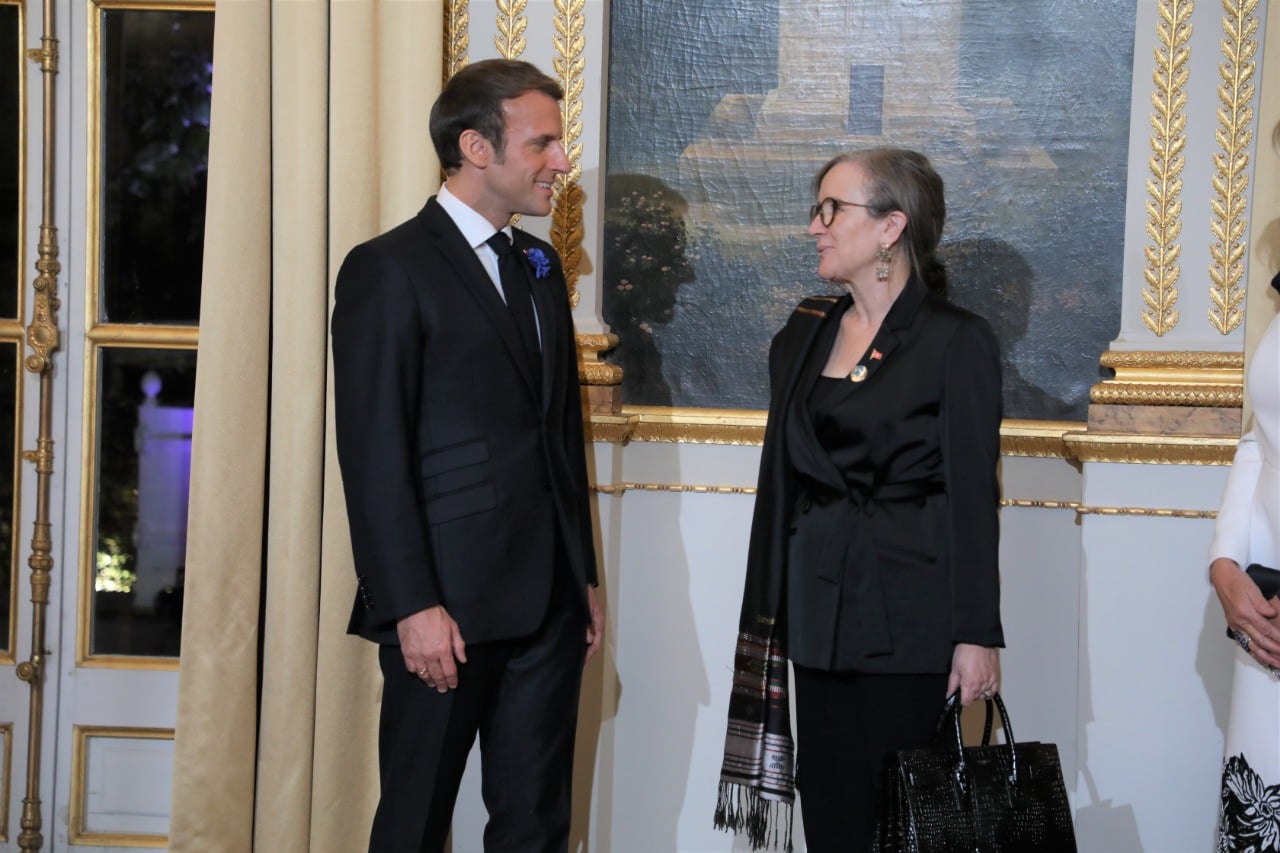 Emmanuel Macron s’entretient avec Najla Bouden