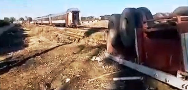 Tunisie – Enfidha : Collision entre un train et un poids lourd