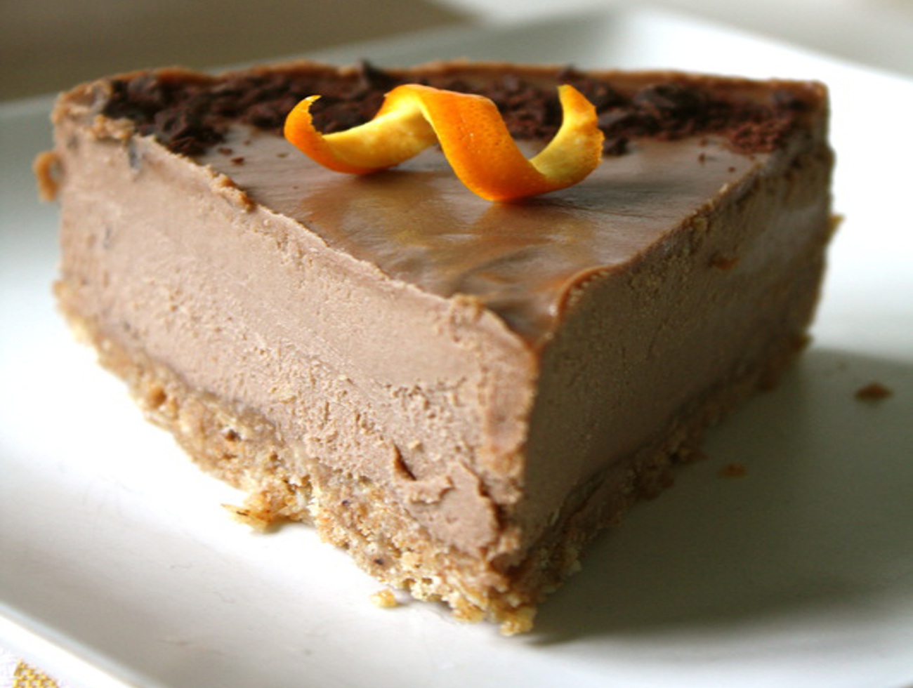 Recette : Cheesecake au orange et chocolat