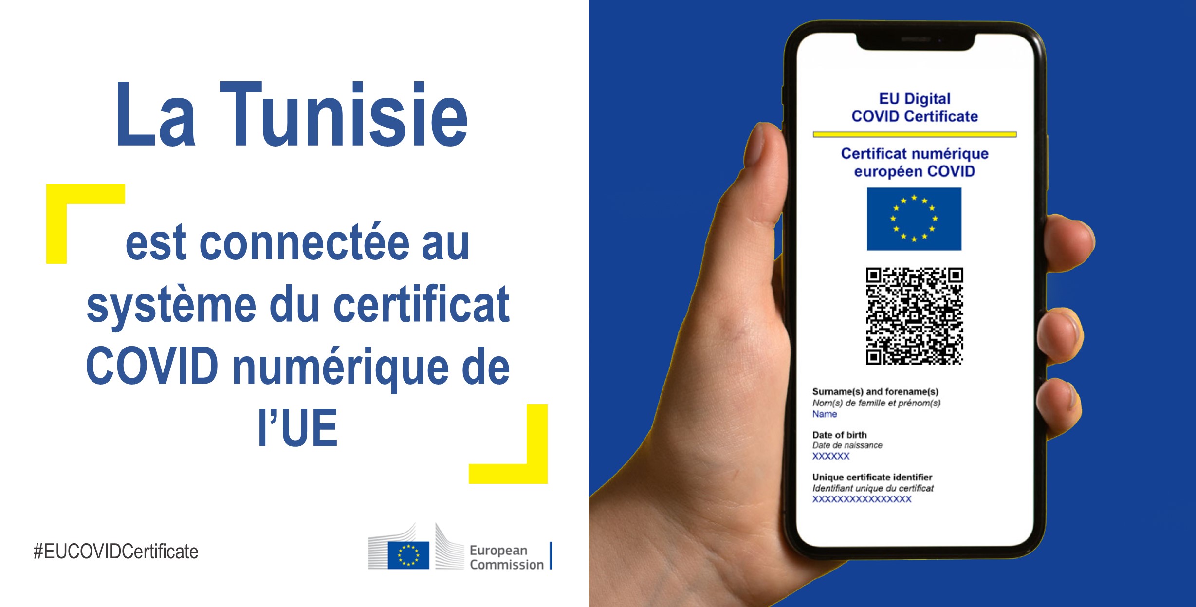 Les certificats de vaccination tunisiens sont acceptés en Europe
