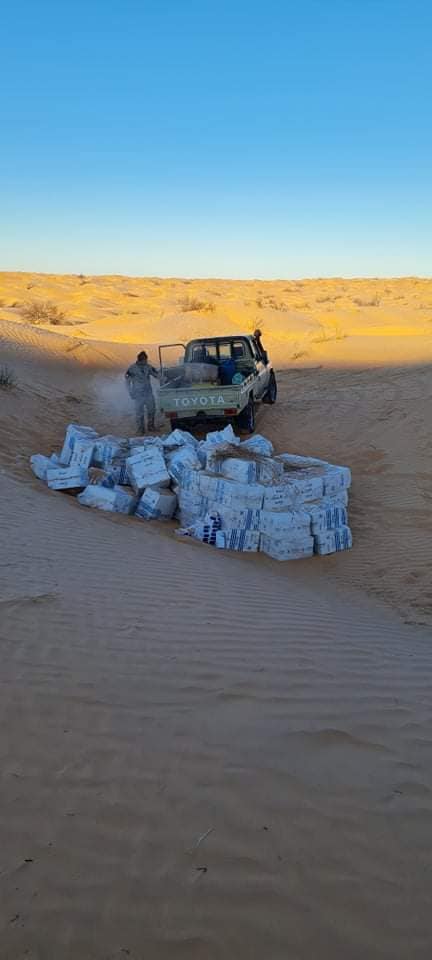 Douane-Sidi Bouzid: Saisie de 42 500 paquets de cigarettes de contrebande [Photos]