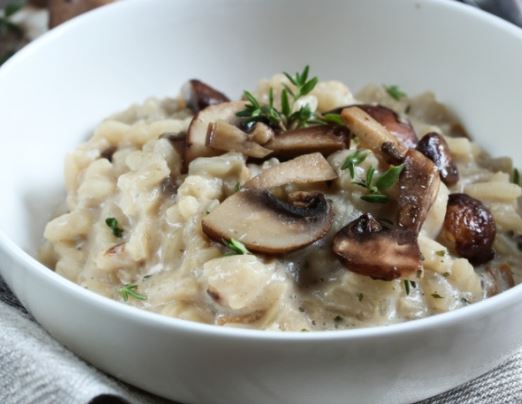 Recette : Risotto aux champignons et au romarin