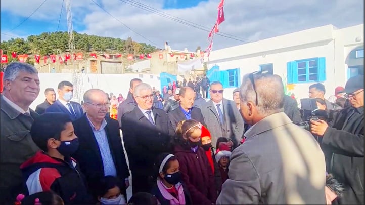 Sakiet Sidi Youssef: Le ministre de l’Education et Noureddine Tabboubi en visite à l’École primaire 8 Février 1958 [Photos]