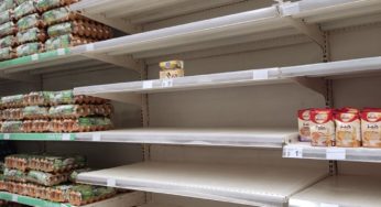Photo du jour : Des étalages vides dans un supermarché !
