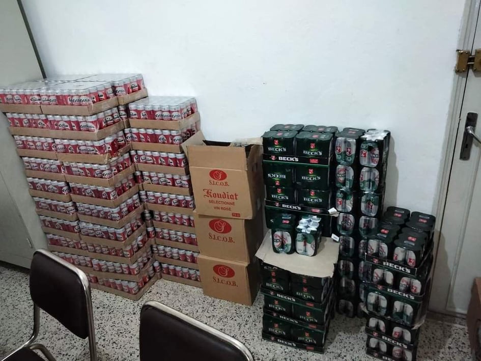 Siliana: Saisie de quantités de boissons alcoolisées [Photos]