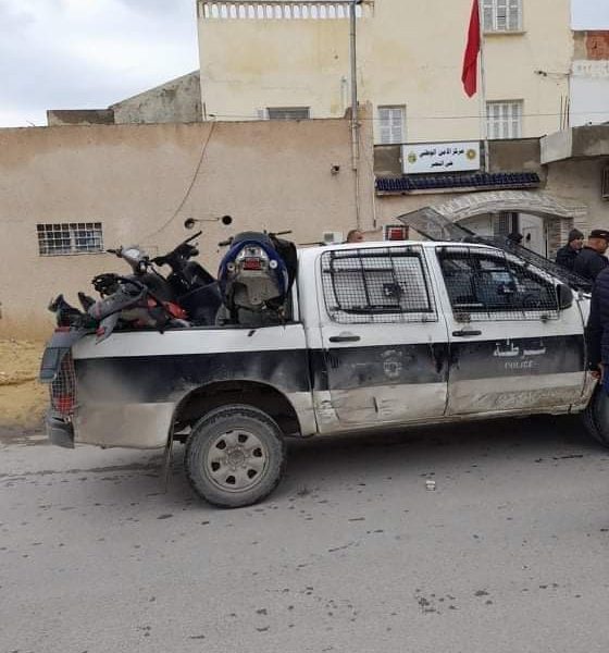 Kairouan: Des individus menacent les policiers de faire exploser une bouteille de gaz [Photos]