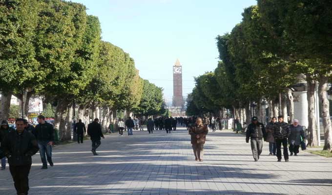Le gouverneur de Tunis interdit les manifestations à l’Avenue habib Bourguiba