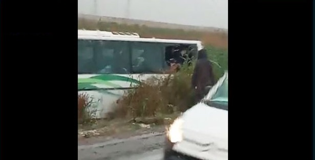 Tunisie – Kairouan : Un bus termine sa course dans un oued