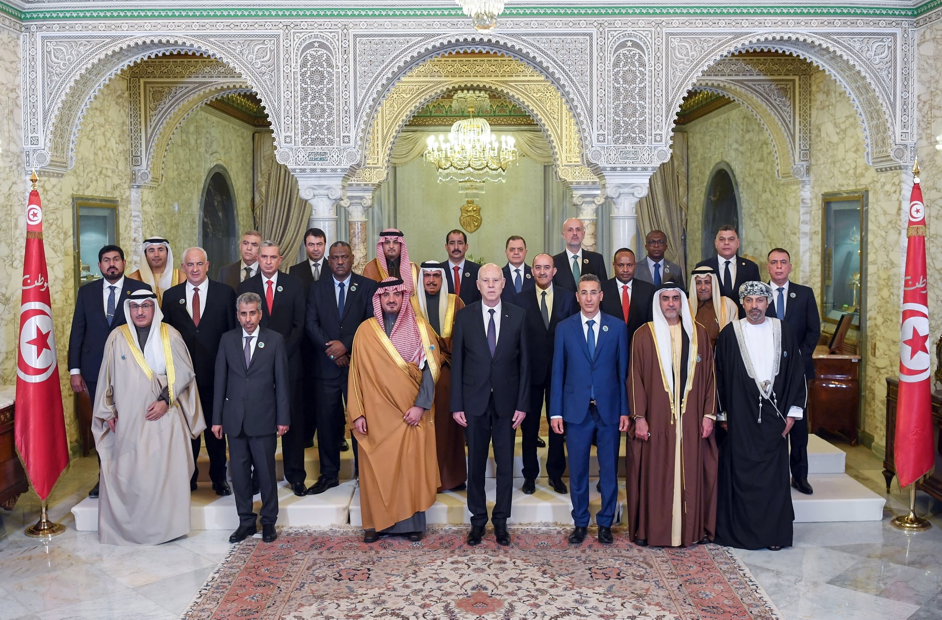 Kais Saied reçoit les ministres de l’Intérieur des Etats arabes au Palais de Carthage [Photos]