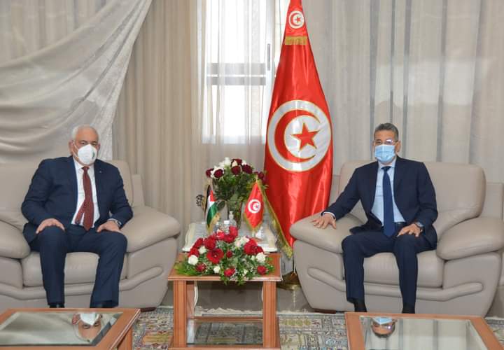 Tunisie : Le ministre de l’Intérieur reçoit son homologue palestinien