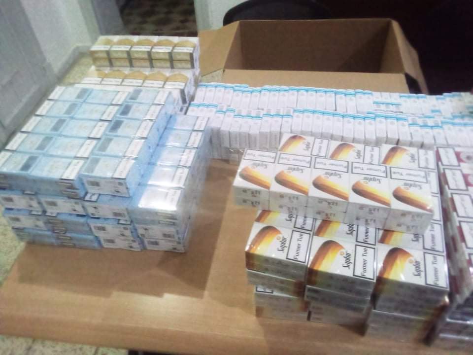 Sousse: Saisie de grandes quantités de paquets de cigarettes de contrebande [Photos]