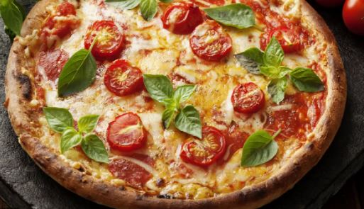 Recette : Pizza tomate, burrata et basilic