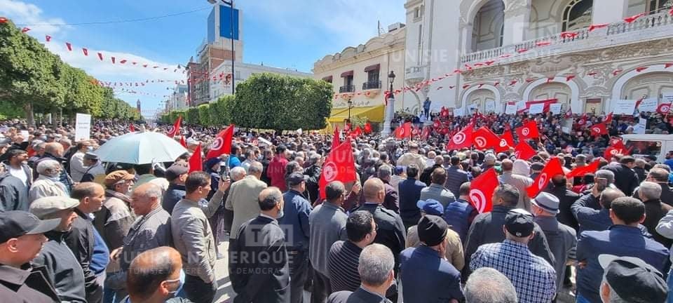 Manifestation d’Ennahdha: Augmentation du nombre des manifestants