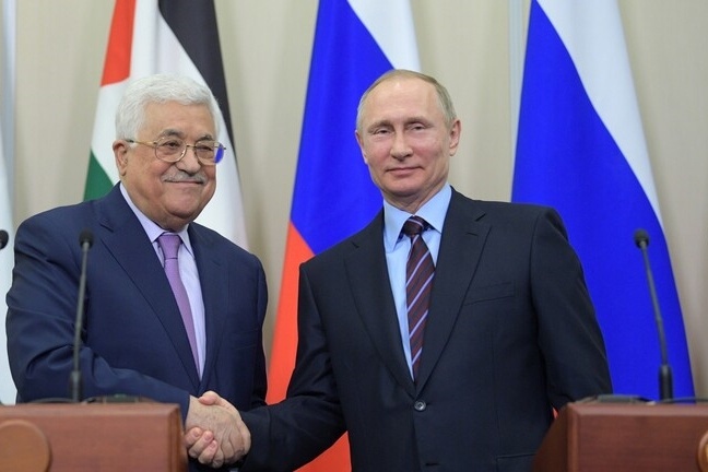 Poutine confirme son soutien aux palestiniens