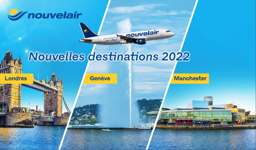 Nouvelair continue l’expansion de son réseau sur l’Europe avec le lancement de 3 nouvelles lignes