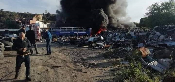 Tunisie – Bizerte : Un incendie ravage le dépôt de bus de la société régionale de transport