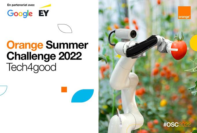 Les inscriptions sont ouvertes jusqu’au 15 juin pour la 12ème édition du Orange Summer Challenge :  Orange Digital Center, Google et EY Tunisie partenaires pour accompagner les projets des étudiants sur la thématique Tech4Good