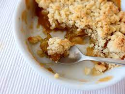 Recette : Crumble aux pommes, caramel au beurre salé