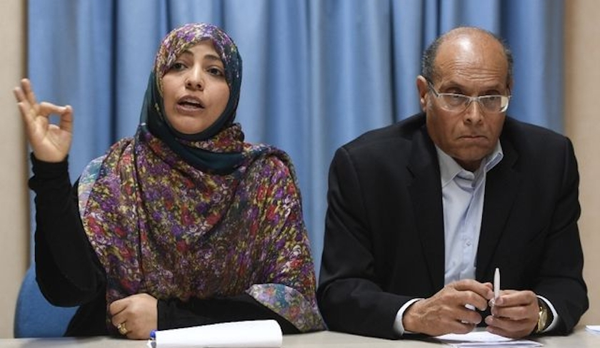 Moncef Marzouki et Tawakkol Karman prêts à exercer plus de pression pour soutenir les députés tunisiens