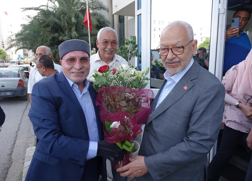 Rached Ghannouchi reçoit AbdelKarim Harouni, après 6 mois d’absence (Photos)